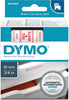 Nastro D1 458050 - 19 mm x 7 mt - rosso-bianco - Dymo Cancelleria e prodotti per ufficio/Elettronica per ufficio/Accessori/Accessori per etichettatrici Eurocartuccia - Pavullo, Commerciovirtuoso.it