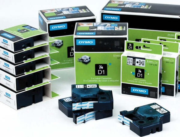 Nastro D1 458060 - 19 mm x 7 mt - nero-blu - Dymo Cancelleria e prodotti per ufficio/Elettronica per ufficio/Accessori/Accessori per etichettatrici Eurocartuccia - Pavullo, Commerciovirtuoso.it