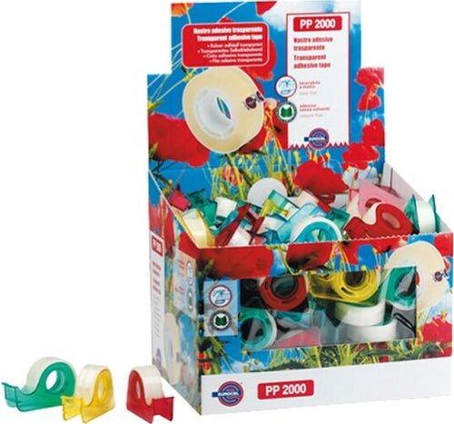 Nastro in chiocciola - 15 mm x 10 mt - color assortiti - Eurocel [multipack] 100 pezzi Cancelleria e prodotti per ufficio/Archivio ufficio e accessori per scrivania/Accessori da scrivania e archiviazione/Portaoggetti e portablocchi da scrivania/Dispenser per nastro adesivo Eurocartuccia - Pavullo, Commerciovirtuoso.it