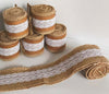 Nastro-In-Pizzo-Juta-Per-Decorazioni-Bomboniera-Wedding-Tulle-Ribbon-Shabby