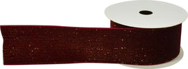 Nastro in tessuto Bordeaux con Glitter 40 mm x 2,7 mt per decorazioni e confezioni natalizie Casa e cucina/Hobby creativi/Cucito/Tessuti MagiediNatale.it - Altamura, Commerciovirtuoso.it