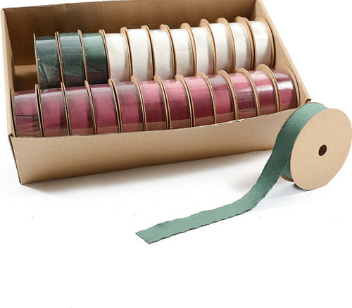 Nastro in tessuto natalizio per decorazioni e confezioni 8 mt Casa e cucina/Hobby creativi/Cucito/Tessuti MagiediNatale.it - Altamura, Commerciovirtuoso.it