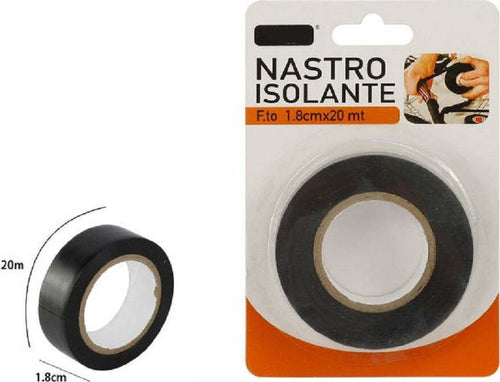 Nastro Isolante Rotolo Nero 1,8 Cm X 20 Metri Elettricista Fai Da Te Pvc 69844 Casa, arredamento e bricolage > Bricolage e fai da te > Nastri Trade Shop italia - Napoli, Commerciovirtuoso.it