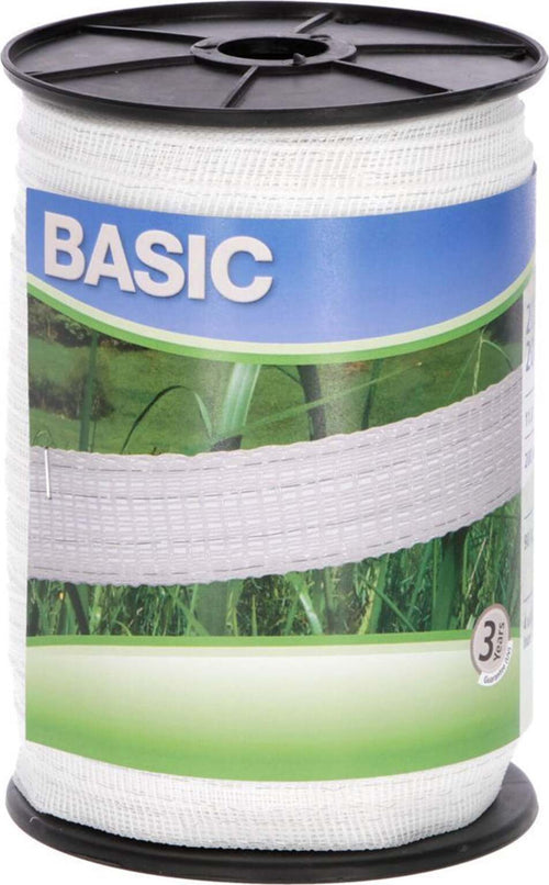 Nastro recinto elettrico per Bovini ed Equini Fettuccia Bianca 20 mm x 200 mt Commercio Industria e Scienza/Attrezzature e forniture agricole/Strutture/Recinzioni La Zappa - Altamura, Commerciovirtuoso.it