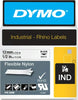 Nastro Rhino 18488 - 12 mm x 3 5 mt - nylon flessibile - nero-bianco - Dymo Cancelleria e prodotti per ufficio/Elettronica per ufficio/Accessori/Accessori per etichettatrici Eurocartuccia - Pavullo, Commerciovirtuoso.it