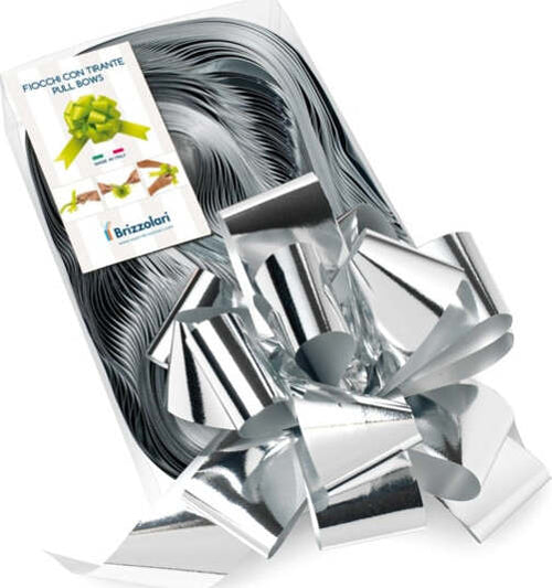 Nastro strip metal 6870 - argento 04 - 50 mm - diam. 20 cm - Brizzolari - conf. 30 pezzi Casa e cucina/Decorazioni per interni/Addobbi e decorazioni per ricorrenze/Decorazioni natalizie/Fiocchi e nastri Eurocartuccia - Pavullo, Commerciovirtuoso.it