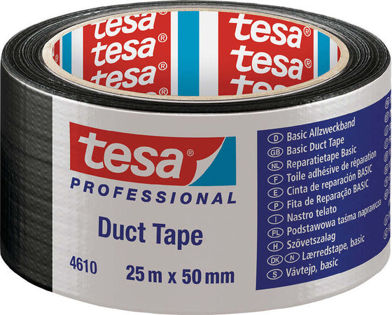 NASTRO-TELATO-'DUCT-TAPE-4610'-mm-50-x-mt.-25---colore-nero-Tesa