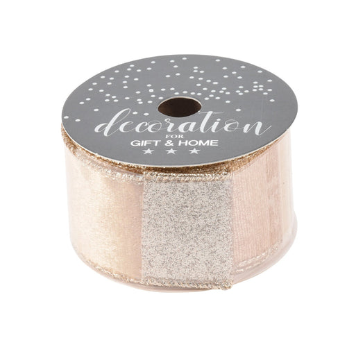 Nastro decorativo per confezioni regalo e decorazioni 270 cm x 38 mm