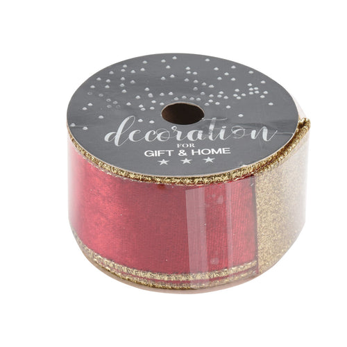 Nastro decorativo per confezioni regalo e decorazioni 270 cm x 38 mm