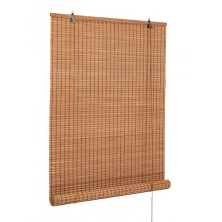 Tende salamanca oscurante in bamboo, barre in legno, filo di poliestere
