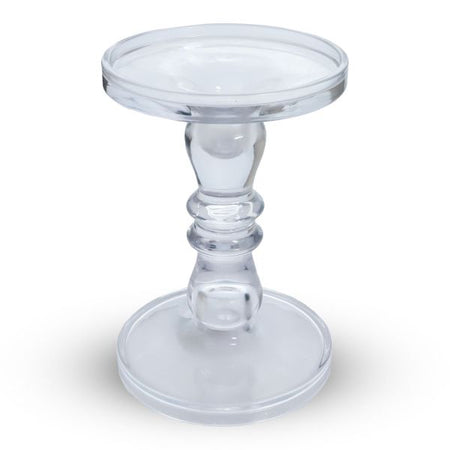 Portacandela in vetro trasparente candeliere per candela elegante