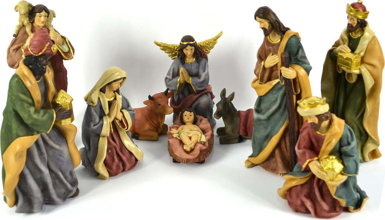 Natività completa con re magi presepe in poliresina 10 soggetti h 25 cm Casa e cucina/Decorazioni per interni/Addobbi e decorazioni per ricorrenze/Decorazioni natalizie/Presepi/Statuine e fondali per il presepe MagiediNatale.it - Altamura, Commerciovirtuoso.it