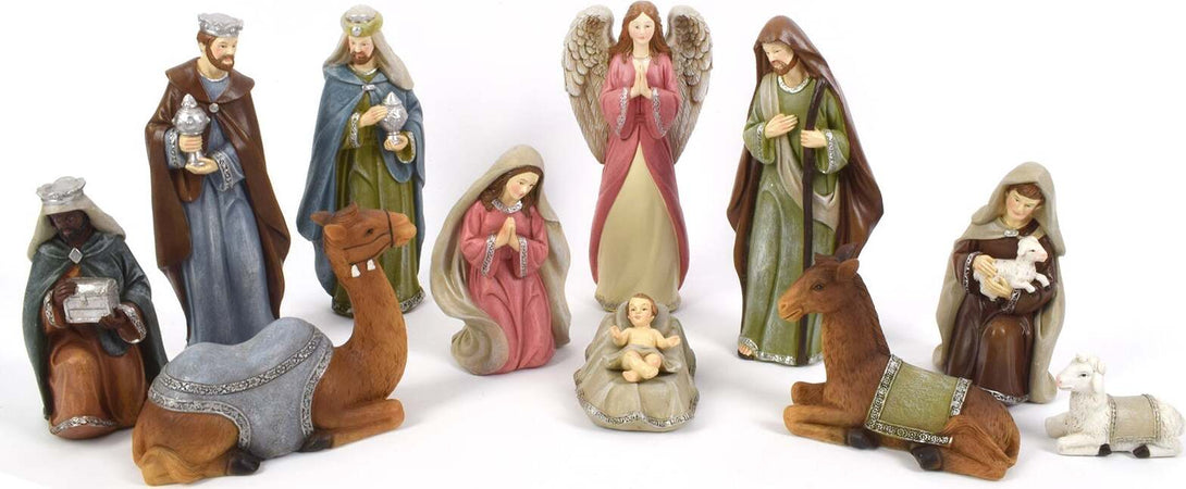 Natività completa con re magi presepe in poliresina 11 soggetti h 18 cm Casa e cucina/Decorazioni per interni/Addobbi e decorazioni per ricorrenze/Decorazioni natalizie/Presepi/Statuine e fondali per il presepe MagiediNatale.it - Altamura, Commerciovirtuoso.it