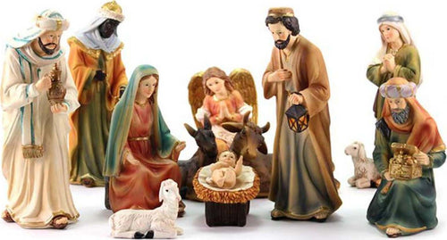 Natività completa con re magi presepe in poliresina 11 soggetti Casa e cucina/Decorazioni per interni/Addobbi e decorazioni per ricorrenze/Decorazioni natalizie/Presepi/Statuine e fondali per il presepe MagiediNatale.it - Altamura, Commerciovirtuoso.it
