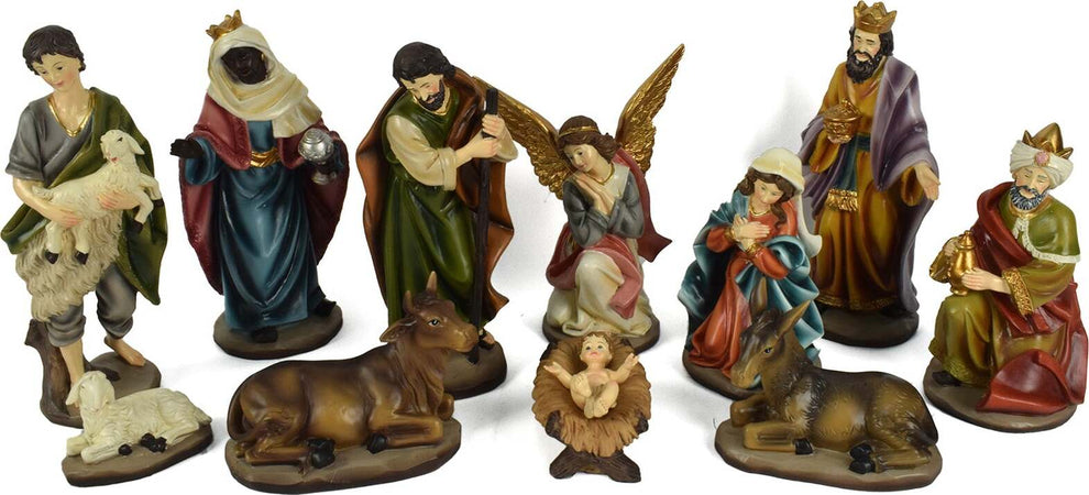 Natività completa con re magi presepe in poliresina 11 soggetti Casa e cucina/Decorazioni per interni/Addobbi e decorazioni per ricorrenze/Decorazioni natalizie/Presepi/Statuine e fondali per il presepe MagiediNatale.it - Altamura, Commerciovirtuoso.it