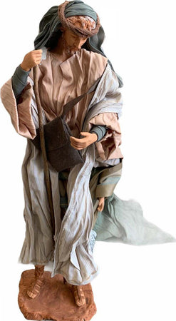 Natività completa di fondale h 45 cm statue per presepe con vestiti in tessuto Verde e Marrone Casa e cucina/Decorazioni per interni/Addobbi e decorazioni per ricorrenze/Decorazioni natalizie/Presepi/Statuine e fondali per il presepe MagiediNatale.it - Altamura, Commerciovirtuoso.it