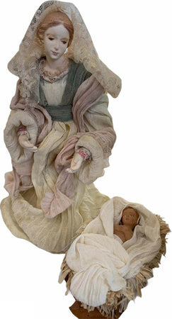 Natività completa h 35 cm statue per presepe con vestiti in tessuto Verde e Marrone Casa e cucina/Decorazioni per interni/Addobbi e decorazioni per ricorrenze/Decorazioni natalizie/Presepi/Statuine e fondali per il presepe MagiediNatale.it - Altamura, Commerciovirtuoso.it