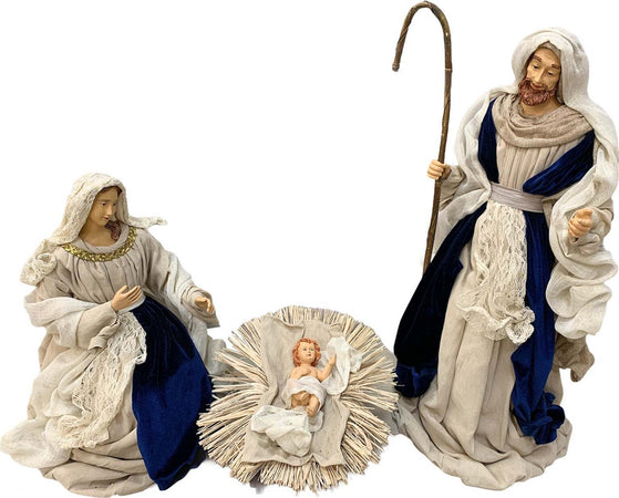 Natività completa h 70 cm statue per presepe con vestiti in pizzo e Velluto Blu Casa e cucina/Decorazioni per interni/Addobbi e decorazioni per ricorrenze/Decorazioni natalizie/Presepi/Statuine e fondali per il presepe MagiediNatale.it - Altamura, Commerciovirtuoso.it