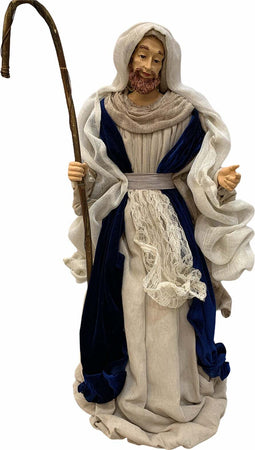 Natività completa h 70 cm statue per presepe con vestiti in pizzo e Velluto Blu Casa e cucina/Decorazioni per interni/Addobbi e decorazioni per ricorrenze/Decorazioni natalizie/Presepi/Statuine e fondali per il presepe MagiediNatale.it - Altamura, Commerciovirtuoso.it