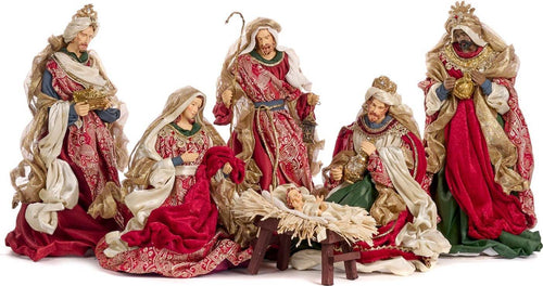 Natività-completa-in-resina-decorazioni-natalizie-set-da-6,-da-38-cm