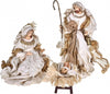 Natività completa statue per presepe con vestiti in tessuto Champagne h 46 cm Casa e cucina/Decorazioni per interni/Addobbi e decorazioni per ricorrenze/Decorazioni natalizie/Presepi/Statuine e fondali per il presepe MagiediNatale.it - Altamura, Commerciovirtuoso.it