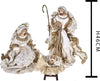 Natività completa statue per presepe con vestiti in tessuto Champagne h 46 cm Casa e cucina/Decorazioni per interni/Addobbi e decorazioni per ricorrenze/Decorazioni natalizie/Presepi/Statuine e fondali per il presepe MagiediNatale.it - Altamura, Commerciovirtuoso.it