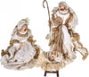 Natività completa statue per presepe con vestiti in tessuto Champagne h 80 cm Casa e cucina/Decorazioni per interni/Addobbi e decorazioni per ricorrenze/Decorazioni natalizie/Presepi/Statuine e fondali per il presepe MagiediNatale.it - Altamura, Commerciovirtuoso.it