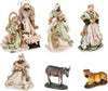 Natività con 3 Re magi asino e bue con vestiti in tessuto statue per presepe Casa e cucina/Decorazioni per interni/Addobbi e decorazioni per ricorrenze/Decorazioni natalizie/Presepi/Statuine e fondali per il presepe MagiediNatale.it - Altamura, Commerciovirtuoso.it