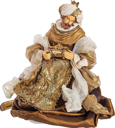 Natività con 3 Re magi con vestiti in tessuto color bronzo statue per presepe h 41 cm Casa e cucina/Decorazioni per interni/Addobbi e decorazioni per ricorrenze/Decorazioni natalizie/Presepi/Statuine e fondali per il presepe MagiediNatale.it - Altamura, Commerciovirtuoso.it