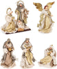 Natività con 3 Re magi e angelo con vestiti in tessuto color oro statue per presepe Casa e cucina/Decorazioni per interni/Addobbi e decorazioni per ricorrenze/Decorazioni natalizie/Presepi/Statuine e fondali per il presepe MagiediNatale.it - Altamura, Commerciovirtuoso.it