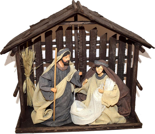 Natività con capanna grotta in legno per presepe decorazione natalizia h 31 cm Casa e cucina/Decorazioni per interni/Addobbi e decorazioni per ricorrenze/Decorazioni natalizie/Presepi/Statuine e fondali per il presepe MagiediNatale.it - Altamura, Commerciovirtuoso.it