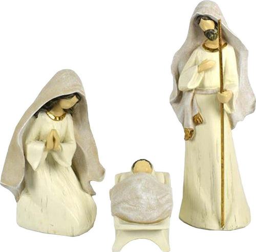Natività con san giuseppe e madonna h 42 cm presepe in poliresina beige arredamento natalizio Casa e cucina/Decorazioni per interni/Addobbi e decorazioni per ricorrenze/Decorazioni natalizie/Presepi/Statuine e fondali per il presepe MagiediNatale.it - Altamura, Commerciovirtuoso.it