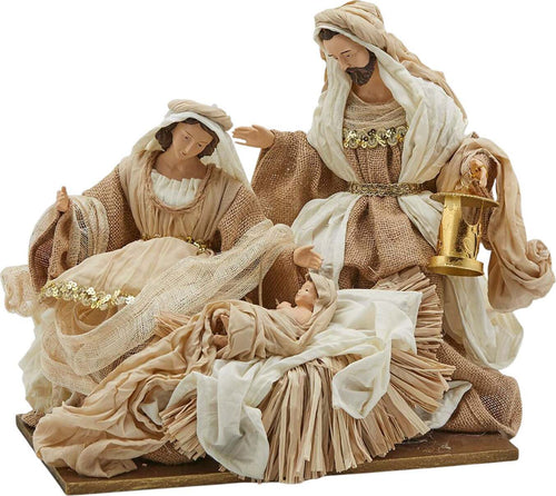 Natività con vestiti in tessuto culla in paglia statue per presepe da 37 cm Casa e cucina/Decorazioni per interni/Addobbi e decorazioni per ricorrenze/Decorazioni natalizie/Presepi/Statuine e fondali per il presepe MagiediNatale.it - Altamura, Commerciovirtuoso.it