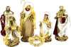 Natività con vestiti in tessuto e Re Magi Bianco e Rosso per presepe Natalizio h 53 cm Casa e cucina/Decorazioni per interni/Addobbi e decorazioni per ricorrenze/Decorazioni natalizie/Presepi/Statuine e fondali per il presepe MagiediNatale.it - Altamura, Commerciovirtuoso.it