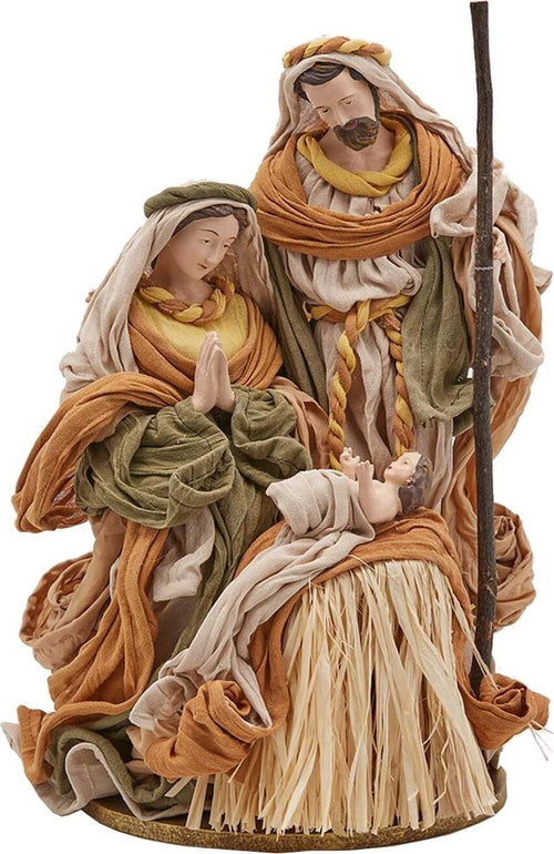 Natività con vestiti in tessuto Verde e Arancio per presepe Natalizio h 36 cm Casa e cucina/Decorazioni per interni/Addobbi e decorazioni per ricorrenze/Decorazioni natalizie/Presepi/Statuine e fondali per il presepe MagiediNatale.it - Altamura, Commerciovirtuoso.it