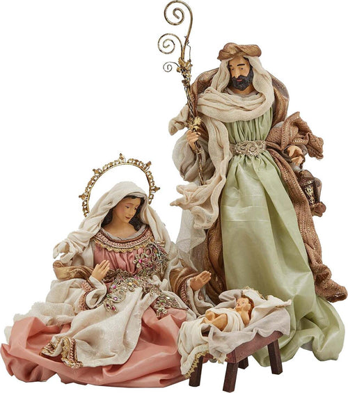 Natività con vestiti in tessuto Verde e Rosa per presepe Natalizio h 46 cm Casa e cucina/Decorazioni per interni/Addobbi e decorazioni per ricorrenze/Decorazioni natalizie/Presepi/Statuine e fondali per il presepe MagiediNatale.it - Altamura, Commerciovirtuoso.it