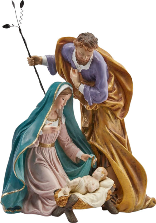 Natività in poliresina, tessuti di qualità, presepe da 36 x 28 x h 40 cm Casa e cucina/Decorazioni per interni/Addobbi e decorazioni per ricorrenze/Decorazioni natalizie/Presepi/Statuine e fondali per il presepe MagiediNatale.it - Altamura, Commerciovirtuoso.it