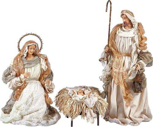 Natività in tessuto Bianco e Oro per presepe Collezione EDG 2021 h 108 cm Casa e cucina/Decorazioni per interni/Addobbi e decorazioni per ricorrenze/Decorazioni natalizie/Presepi/Statuine e fondali per il presepe MagiediNatale.it - Altamura, Commerciovirtuoso.it
