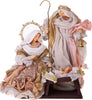 Natività in Tessuto Rosa e Oro per presepe Natalizio h 36 cm Casa e cucina/Decorazioni per interni/Addobbi e decorazioni per ricorrenze/Decorazioni natalizie/Presepi/Statuine e fondali per il presepe MagiediNatale.it - Altamura, Commerciovirtuoso.it