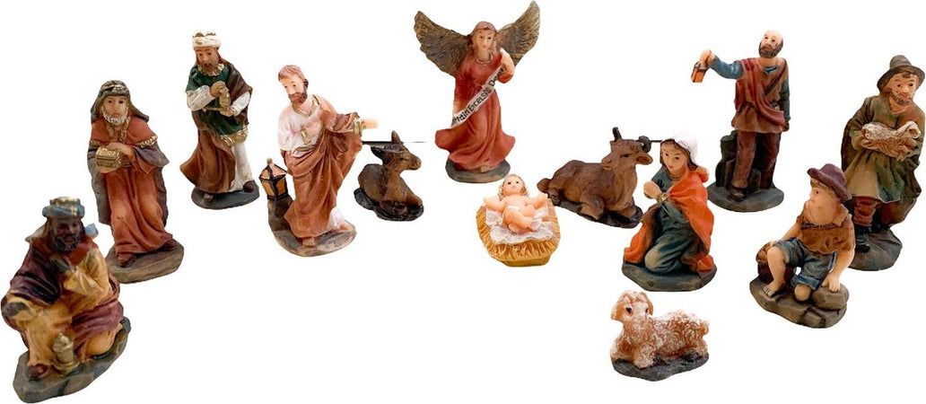 Natività mini completa con re magi h 5 cm presepe in poli-resina arredamento natalizio 13 soggetti Casa e cucina/Decorazioni per interni/Addobbi e decorazioni per ricorrenze/Decorazioni natalizie/Presepi/Statuine e fondali per il presepe MagiediNatale.it - Altamura, Commerciovirtuoso.it
