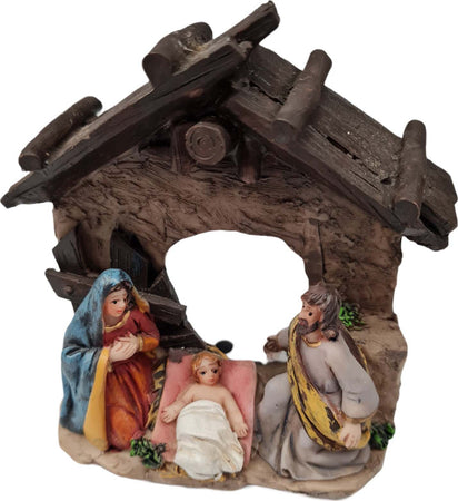 Natività monoblocco con 3 figure per presepe in ceramica con capanna moderna per presepe h 12 cm Casa e cucina/Decorazioni per interni/Addobbi e decorazioni per ricorrenze/Decorazioni natalizie/Presepi/Statuine e fondali per il presepe MagiediNatale.it - Altamura, Commerciovirtuoso.it