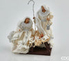 Natività monoblocco h 30 cm statue per presepe vestiti in tessuto Panna e Argento Casa e cucina/Decorazioni per interni/Addobbi e decorazioni per ricorrenze/Decorazioni natalizie/Presepi/Statuine e fondali per il presepe MagiediNatale.it - Altamura, Commerciovirtuoso.it