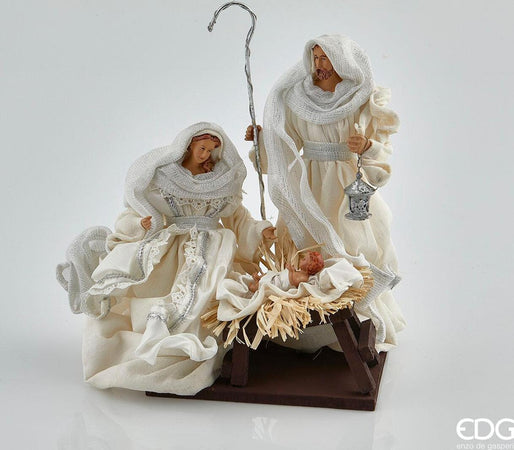 Natività monoblocco h 30 cm statue per presepe vestiti in tessuto Panna e Argento Casa e cucina/Decorazioni per interni/Addobbi e decorazioni per ricorrenze/Decorazioni natalizie/Presepi/Statuine e fondali per il presepe MagiediNatale.it - Altamura, Commerciovirtuoso.it