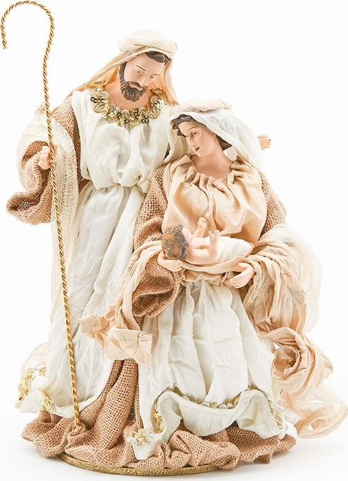 Natività monoblocco h 39 cm statue per presepe vestiti in tessuto Panna e Beige Casa e cucina/Decorazioni per interni/Addobbi e decorazioni per ricorrenze/Decorazioni natalizie/Presepi/Statuine e fondali per il presepe MagiediNatale.it - Altamura, Commerciovirtuoso.it