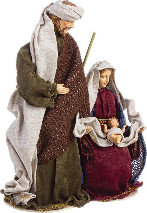 Natività monoblocco h 40 cm statue per presepe vestiti in tessuto bordeaux Casa e cucina/Decorazioni per interni/Addobbi e decorazioni per ricorrenze/Decorazioni natalizie/Presepi/Statuine e fondali per il presepe MagiediNatale.it - Altamura, Commerciovirtuoso.it