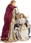 Natività monoblocco h 41 cm statue per presepe vestiti in tessuto bordeaux Casa e cucina/Decorazioni per interni/Addobbi e decorazioni per ricorrenze/Decorazioni natalizie/Presepi/Statuine e fondali per il presepe MagiediNatale.it - Altamura, Commerciovirtuoso.it