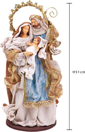 Natività monoblocco per presepe in tessuto decorazione natalizia h 51 cm Casa e cucina/Decorazioni per interni/Addobbi e decorazioni per ricorrenze/Decorazioni natalizie/Presepi/Statuine e fondali per il presepe MagiediNatale.it - Altamura, Commerciovirtuoso.it