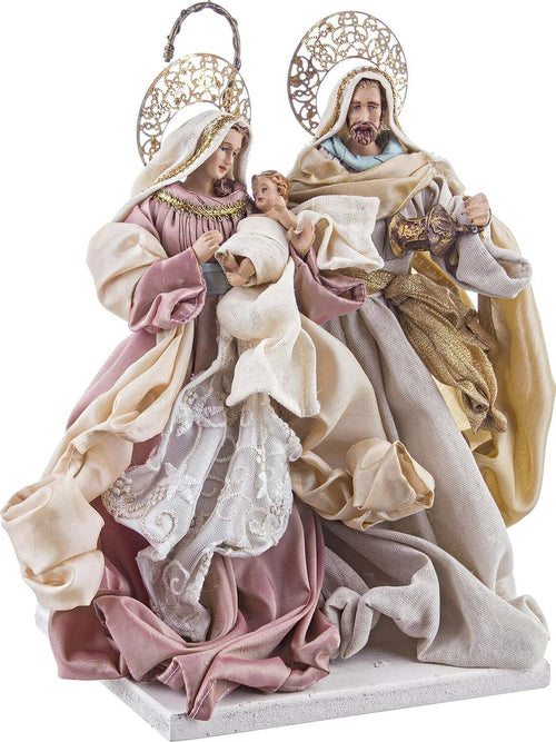 Natività Onorata con vestiti in tessuto statue per presepe Casa e cucina/Decorazioni per interni/Addobbi e decorazioni per ricorrenze/Decorazioni natalizie/Presepi/Statuine e fondali per il presepe MagiediNatale.it - Altamura, Commerciovirtuoso.it