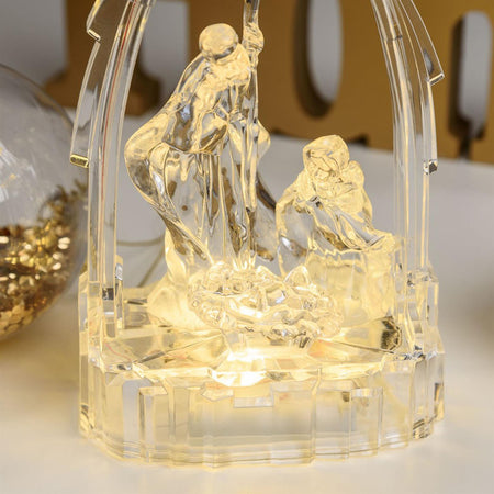 Natività presepe a led in acrilico trasparente decorazione natalizia luce calda Casa e cucina/Decorazioni per interni/Addobbi e decorazioni per ricorrenze/Decorazioni natalizie/Presepi/Statuine e fondali per il presepe MagiediNatale.it - Altamura, Commerciovirtuoso.it
