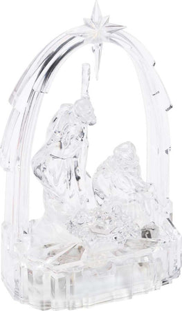 Natività presepe a led in acrilico trasparente decorazione natalizia luce calda Casa e cucina/Decorazioni per interni/Addobbi e decorazioni per ricorrenze/Decorazioni natalizie/Presepi/Statuine e fondali per il presepe MagiediNatale.it - Altamura, Commerciovirtuoso.it